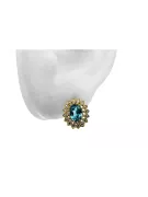 Ring Aquamarine 14K Yellow gold Vintage vec125y